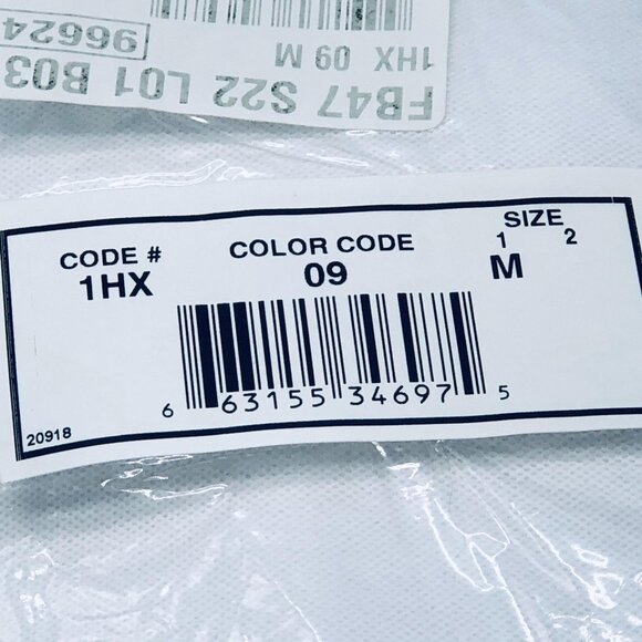 Haband short sleeve shirt white collar mid button down medium READ new - Picture 7 of 7